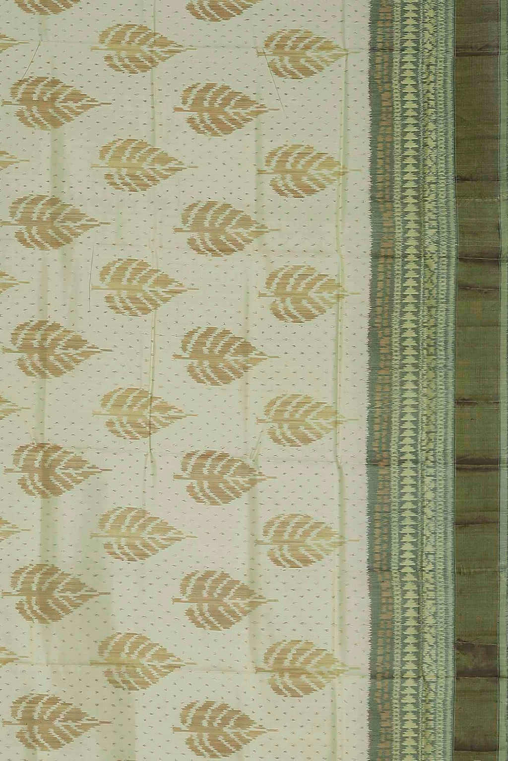 Cream Rajkot Patola Silk Saree