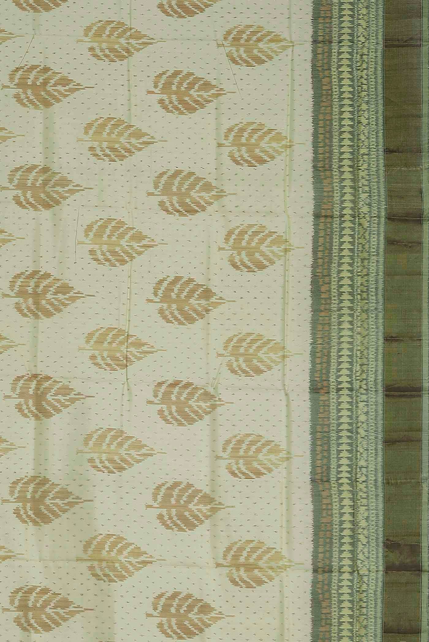 Cream Rajkot Patola Silk Saree