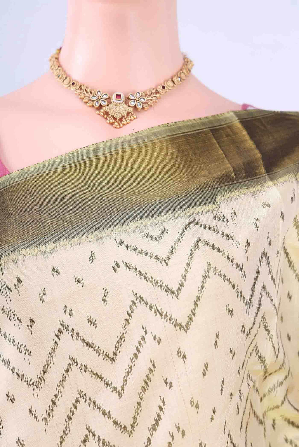 Green Rajkot Patola Silk Saree