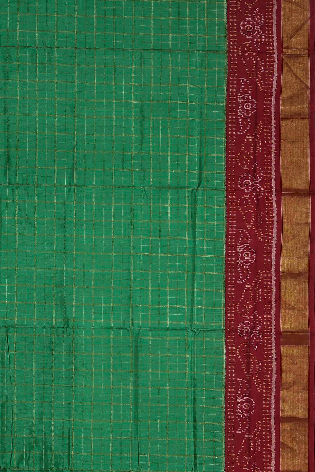 Green Rajkot Patola Silk Saree