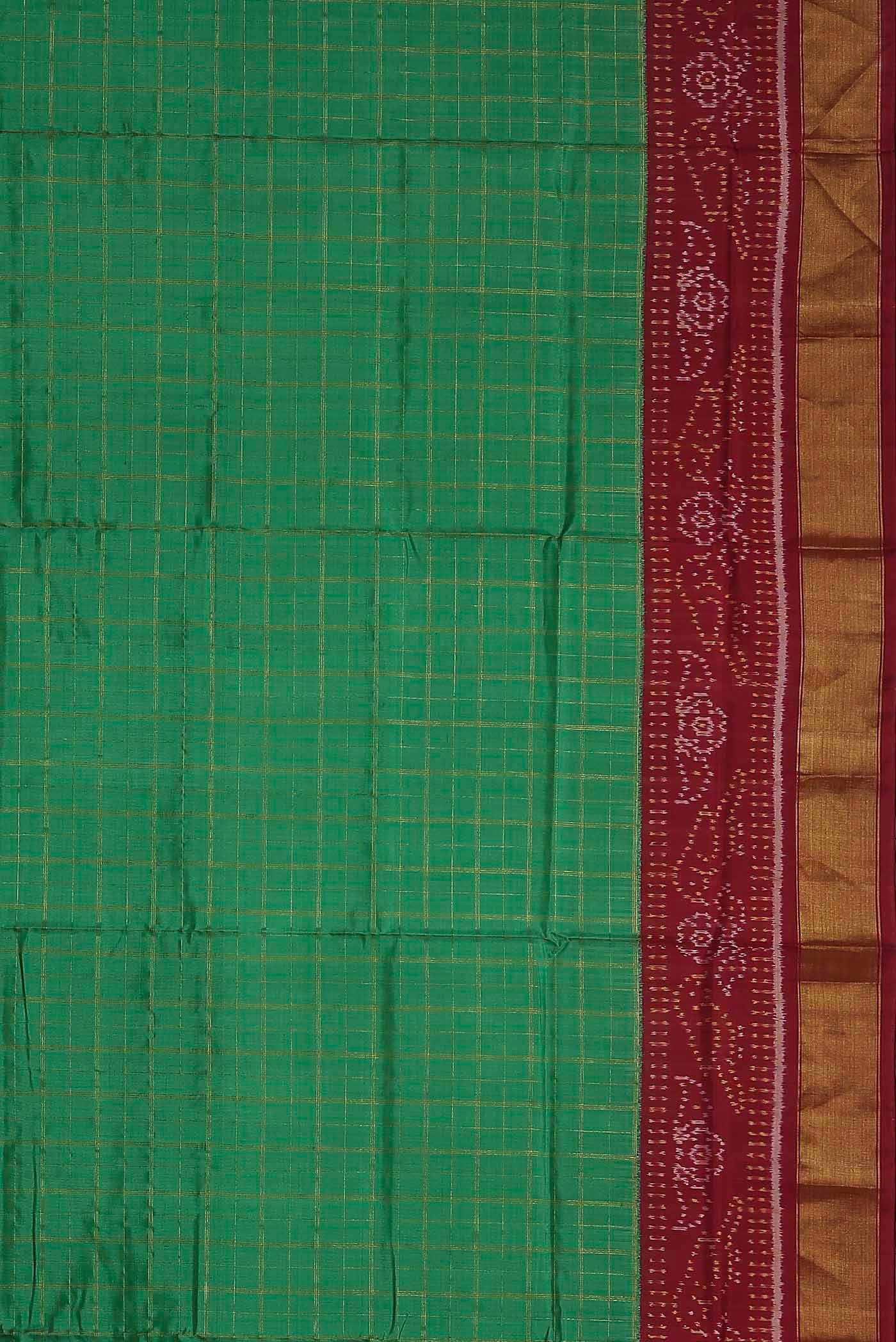 Green Rajkot Patola Silk Saree