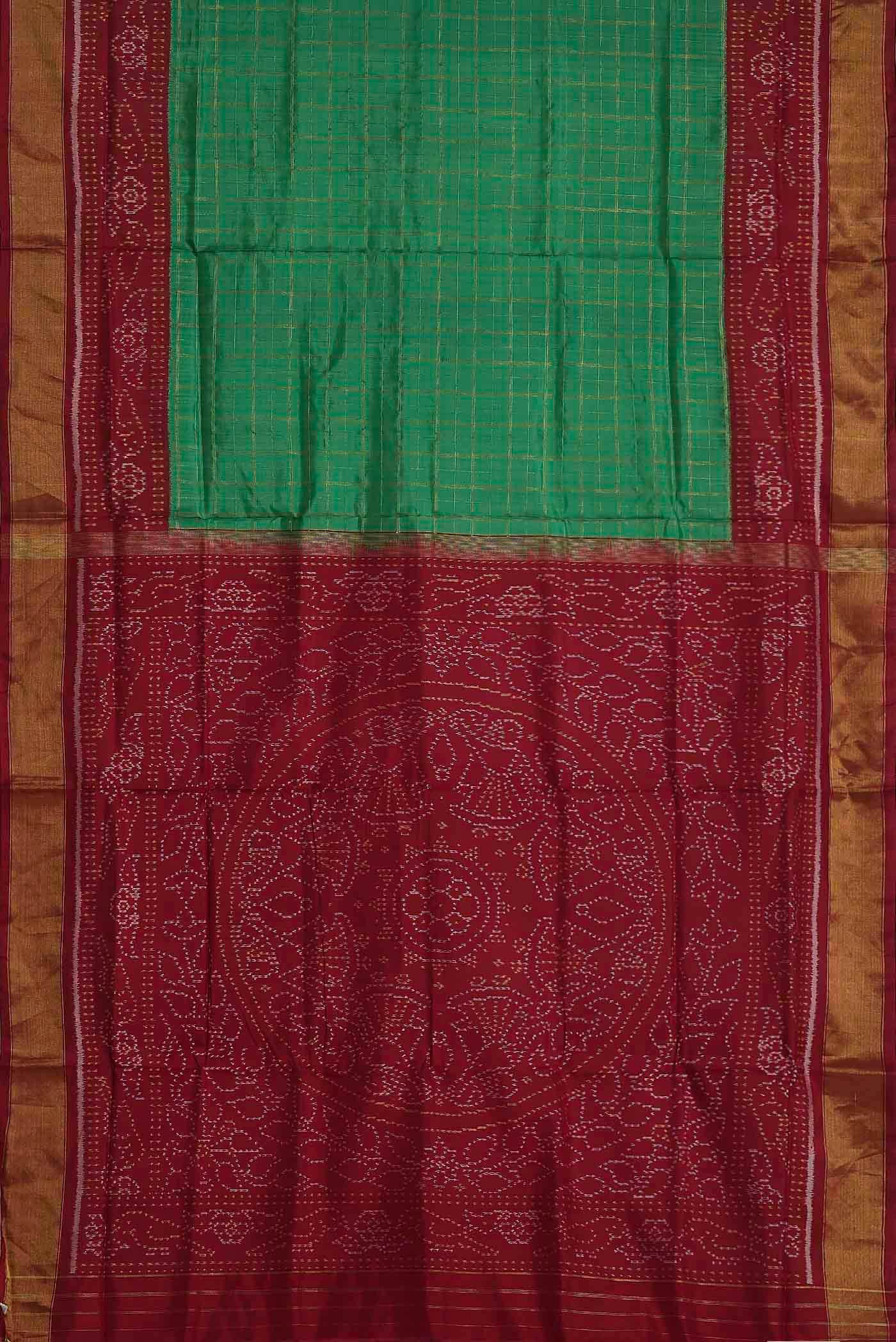 Green Rajkot Patola Silk Saree