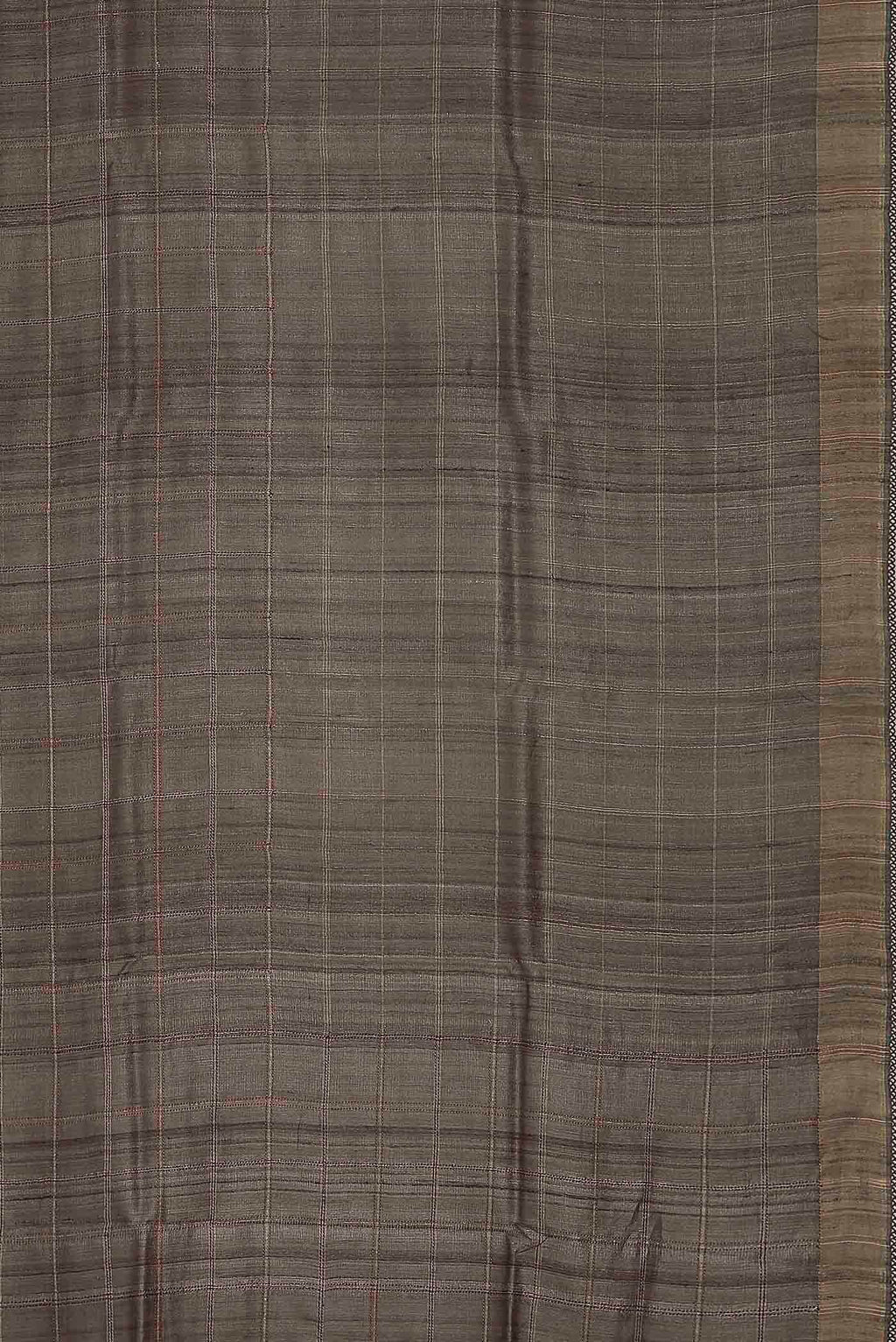 Grey Bhagalpuri Tussar Silk Saree