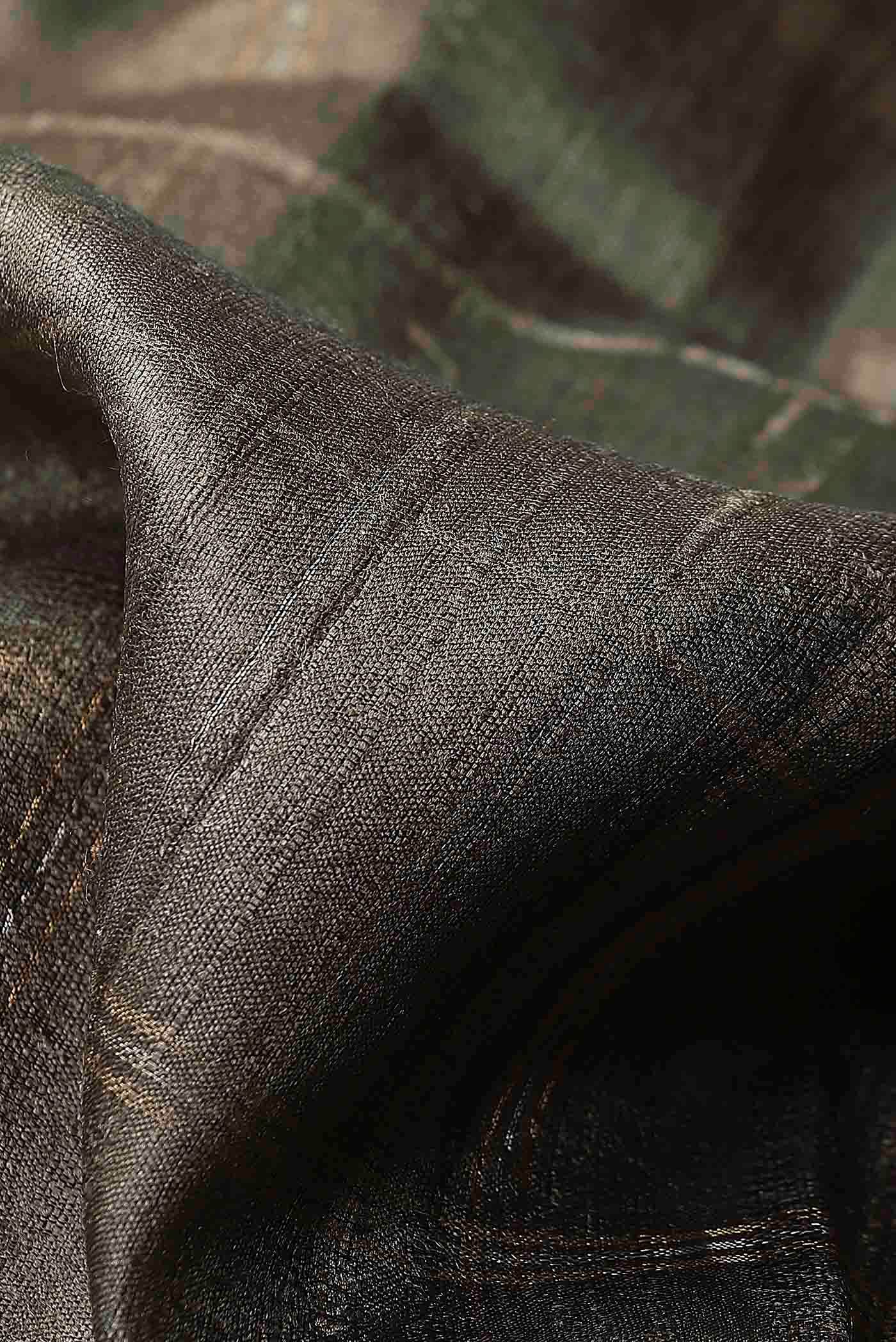 Grey Bhagalpuri Tussar Silk Saree