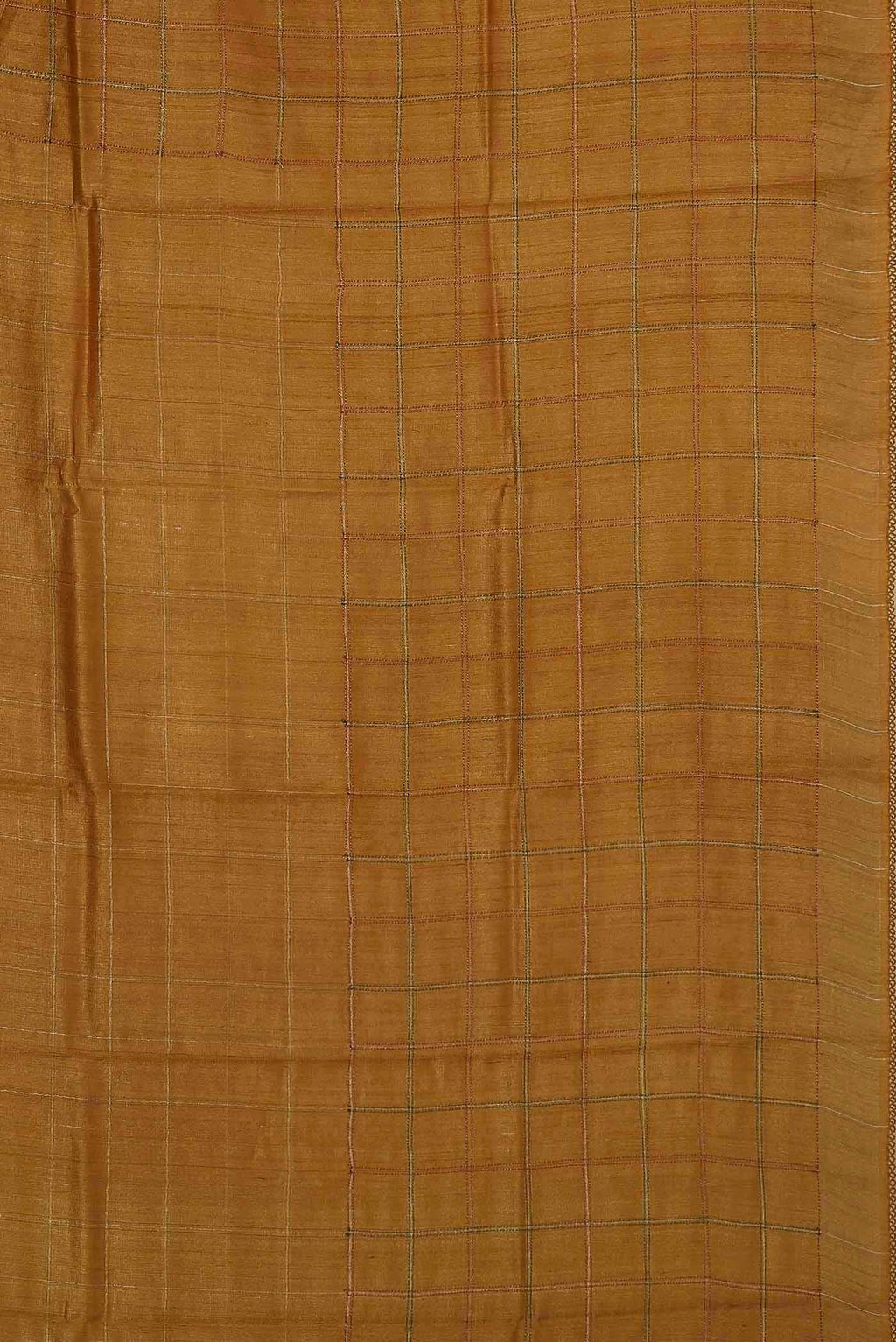 Mustard Bhagalpuri Tussar Silk Saree