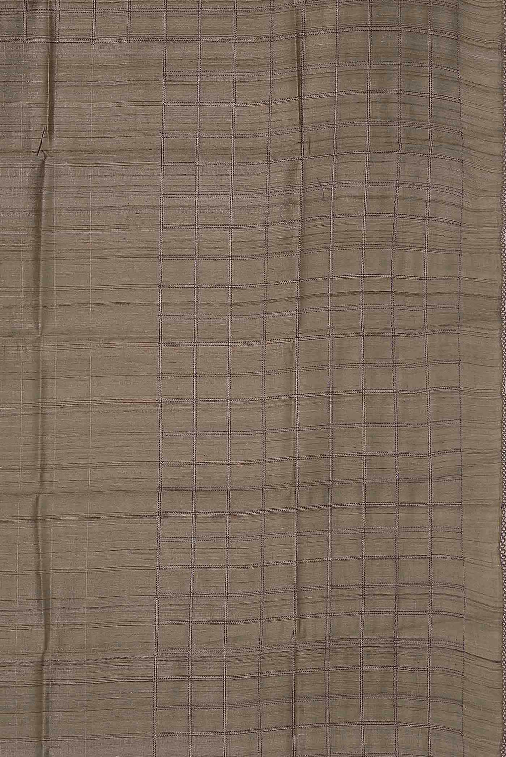Beige Bhagalpuri Tussar Silk Saree