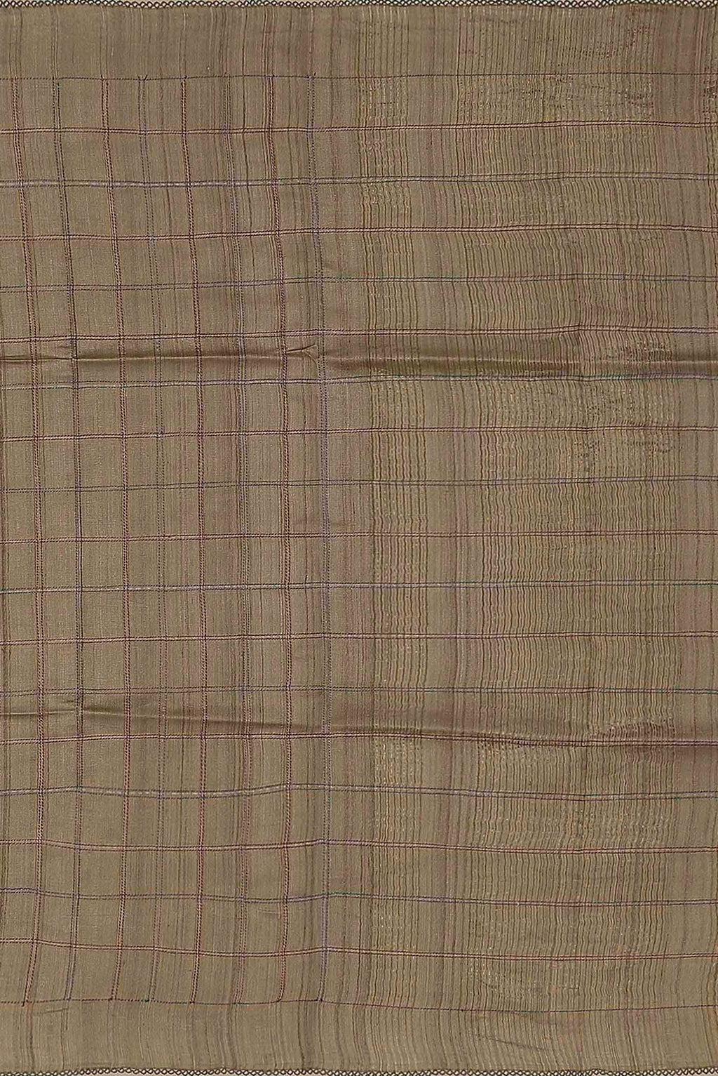 Beige Bhagalpuri Tussar Silk Saree