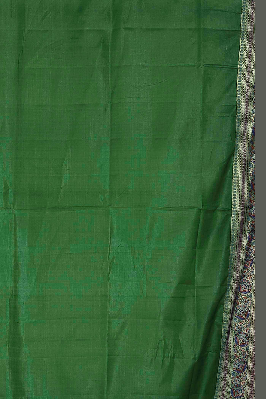 Green Banarasi Tussar Silk Saree