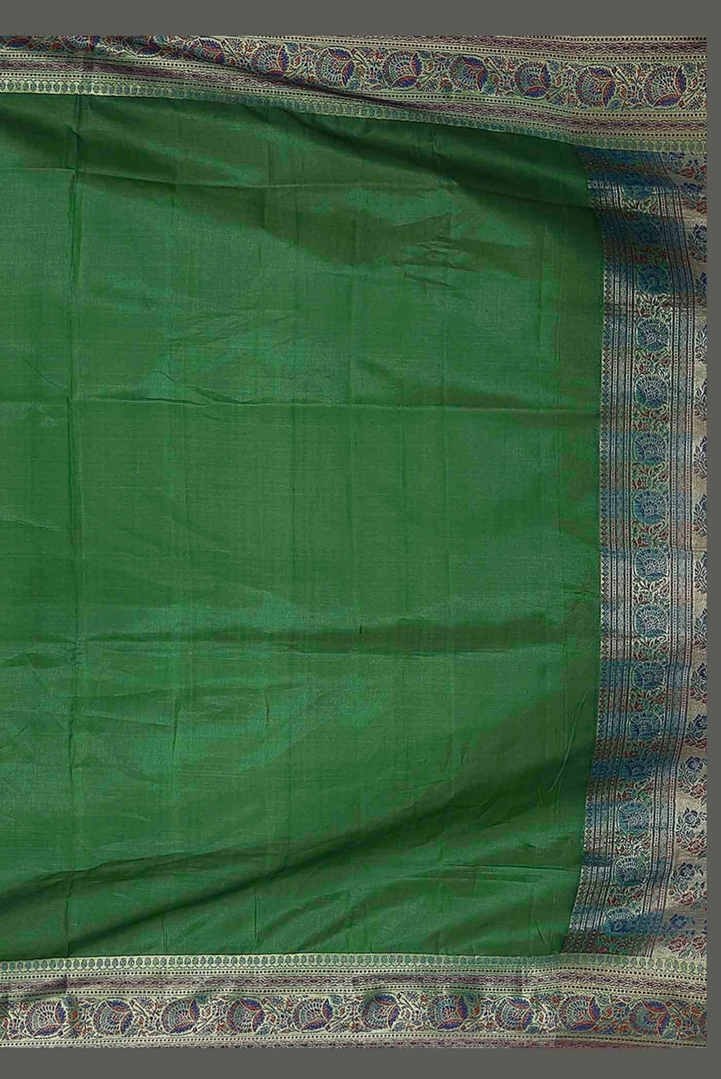 Green Banarasi Tussar Silk Saree