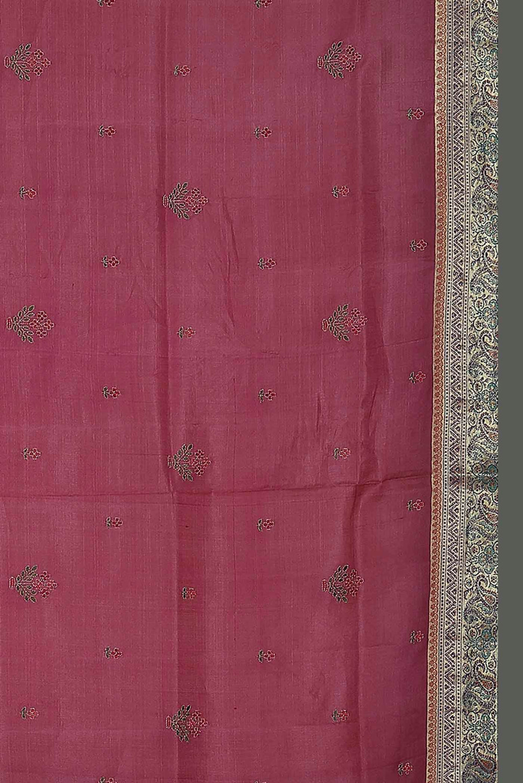 Pink Banarasi Tussar Silk Saree