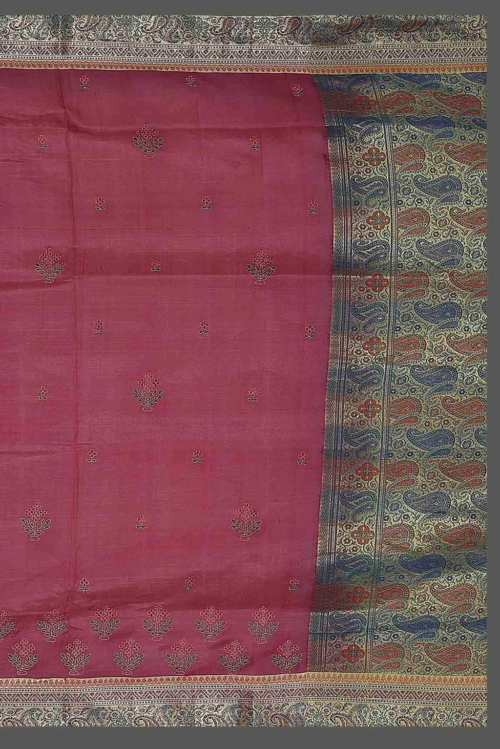 Pink Banarasi Tussar Silk Saree