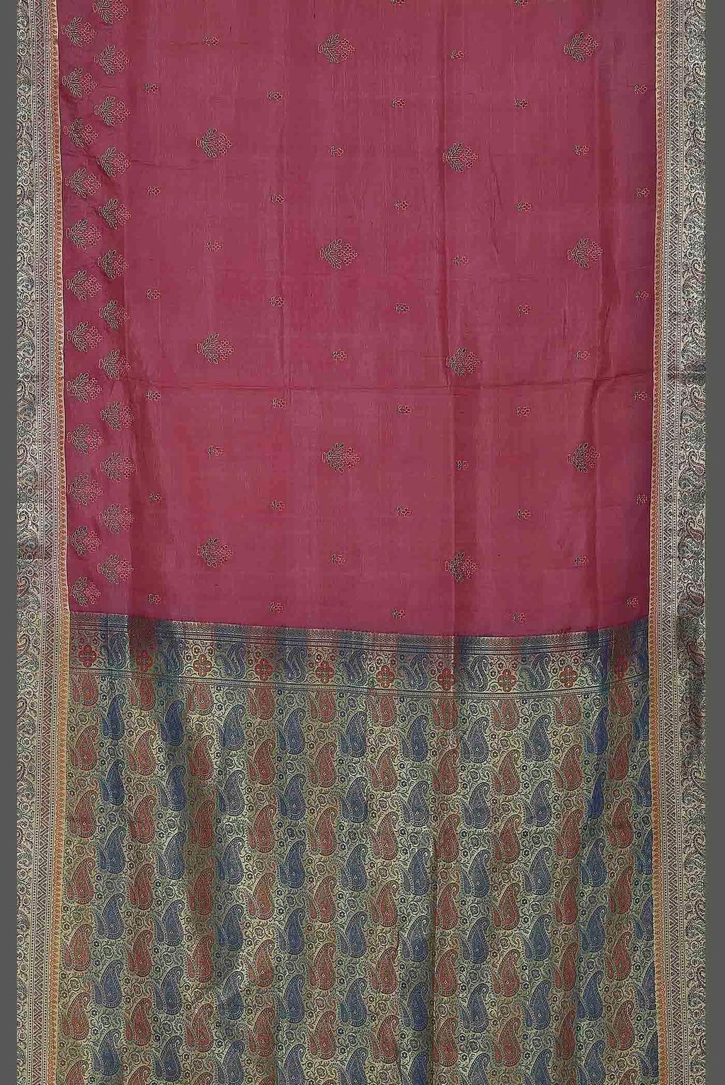 Pink Banarasi Tussar Silk Saree