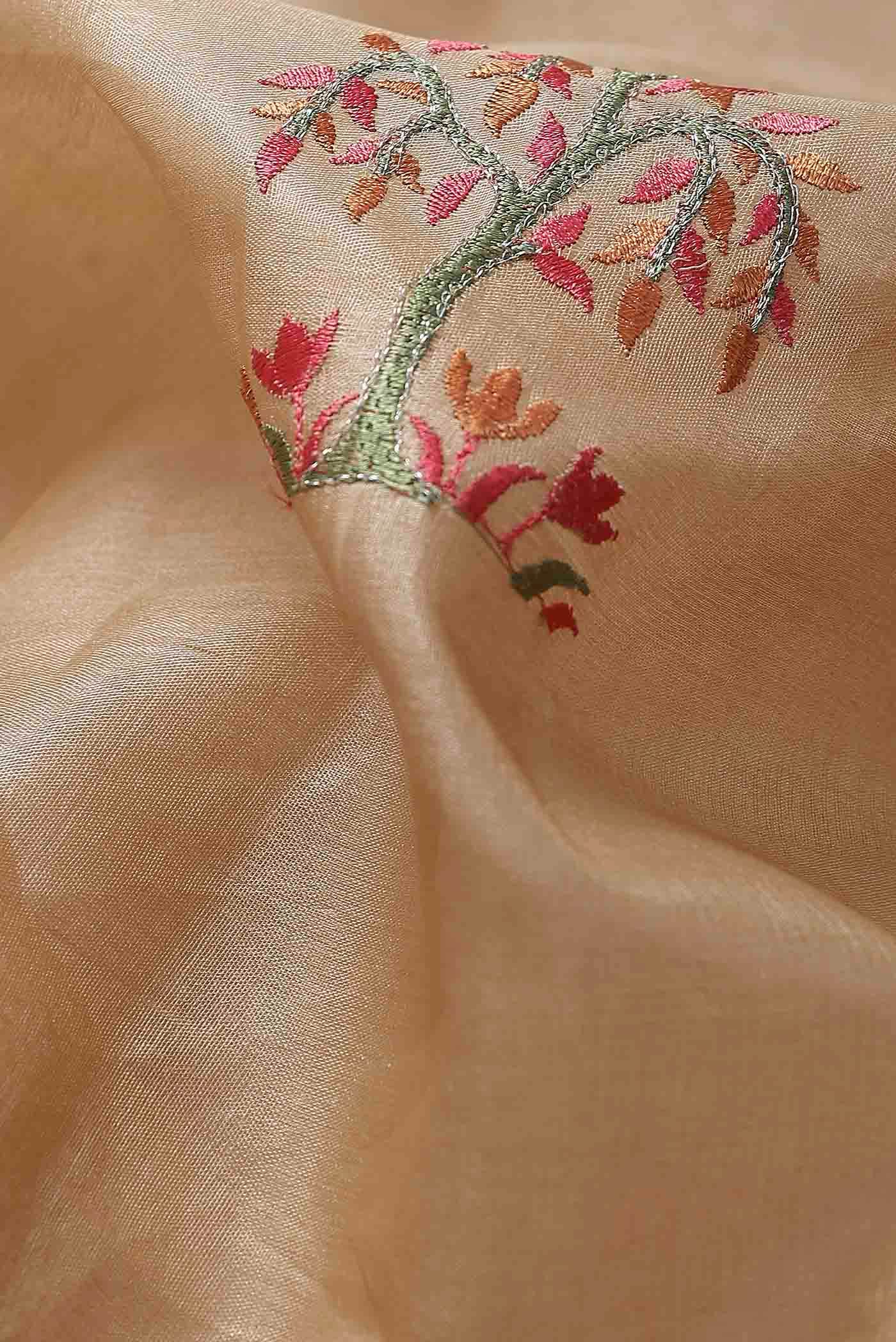 Beige Banarasi Tussar Silk Saree