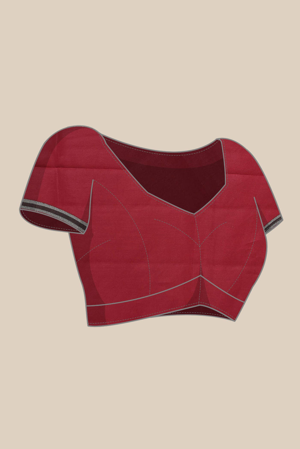 Maroon Banarasi Raw Silk Saree