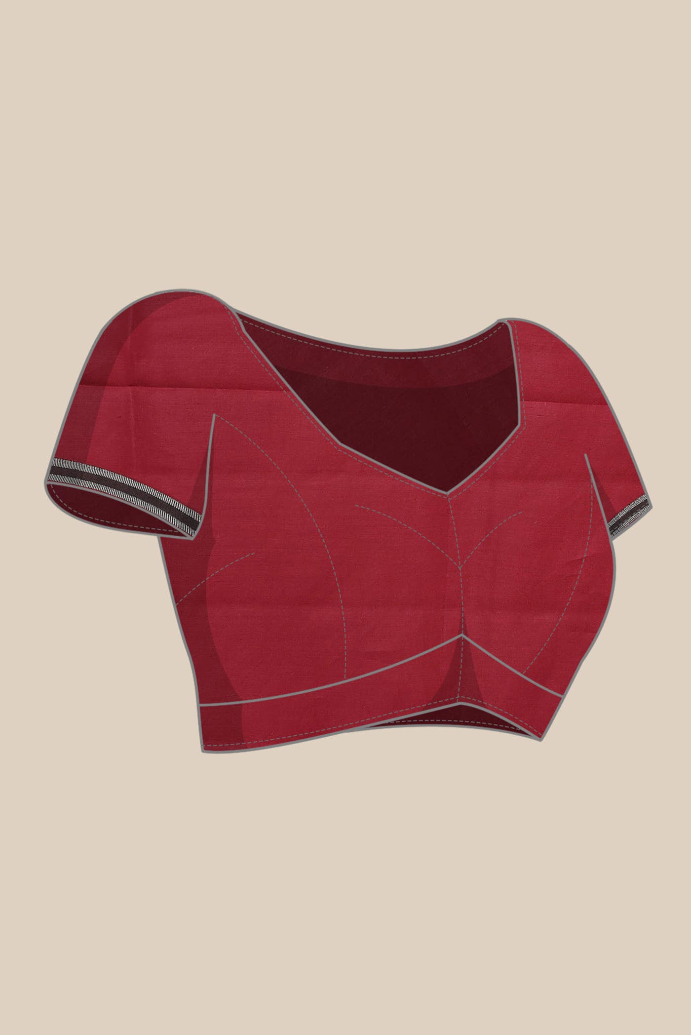 Maroon Banarasi Raw Silk Saree