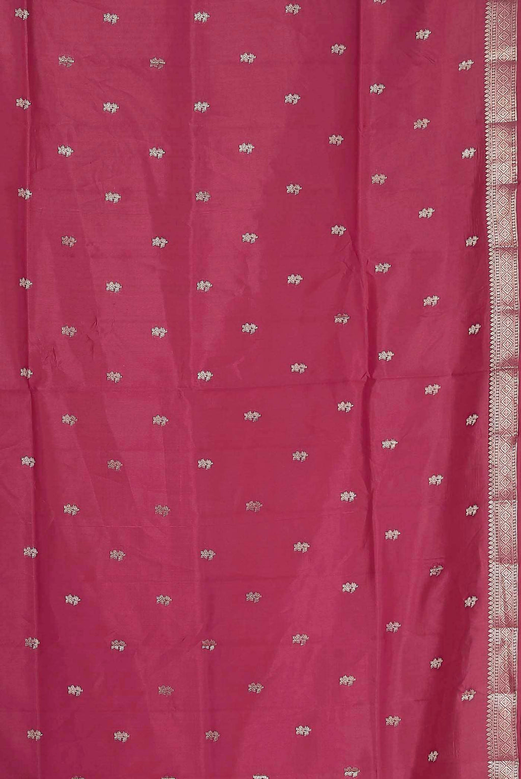 Pink Banarasi Raw Silk Saree