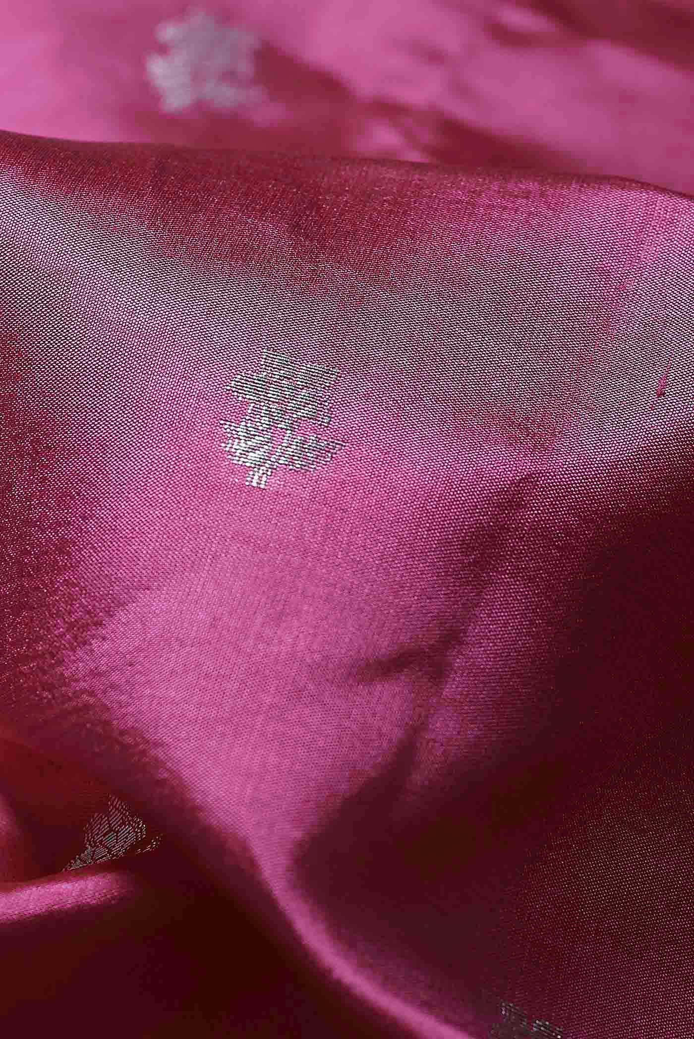 Pink Banarasi Raw Silk Saree
