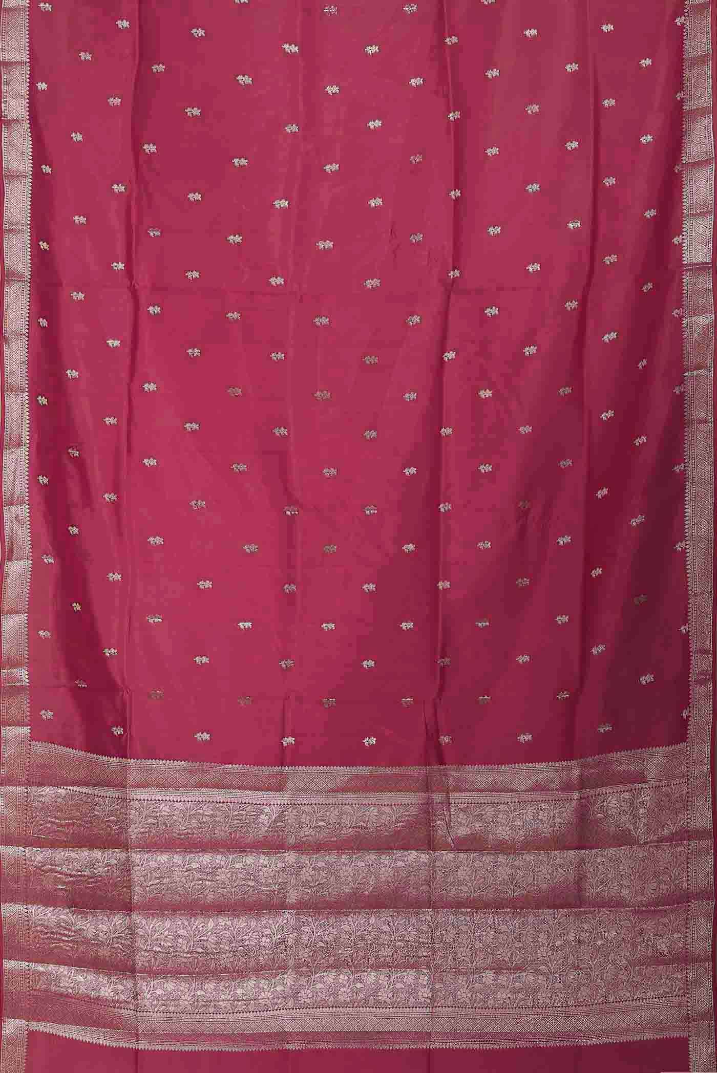 Pink Banarasi Raw Silk Saree