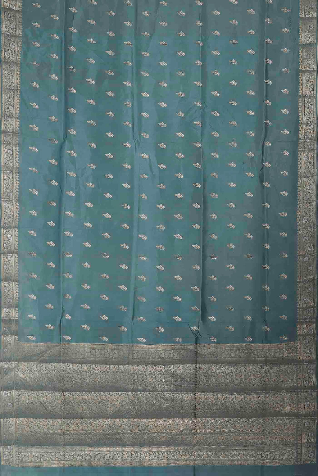 Blue Banarasi Raw Silk Saree
