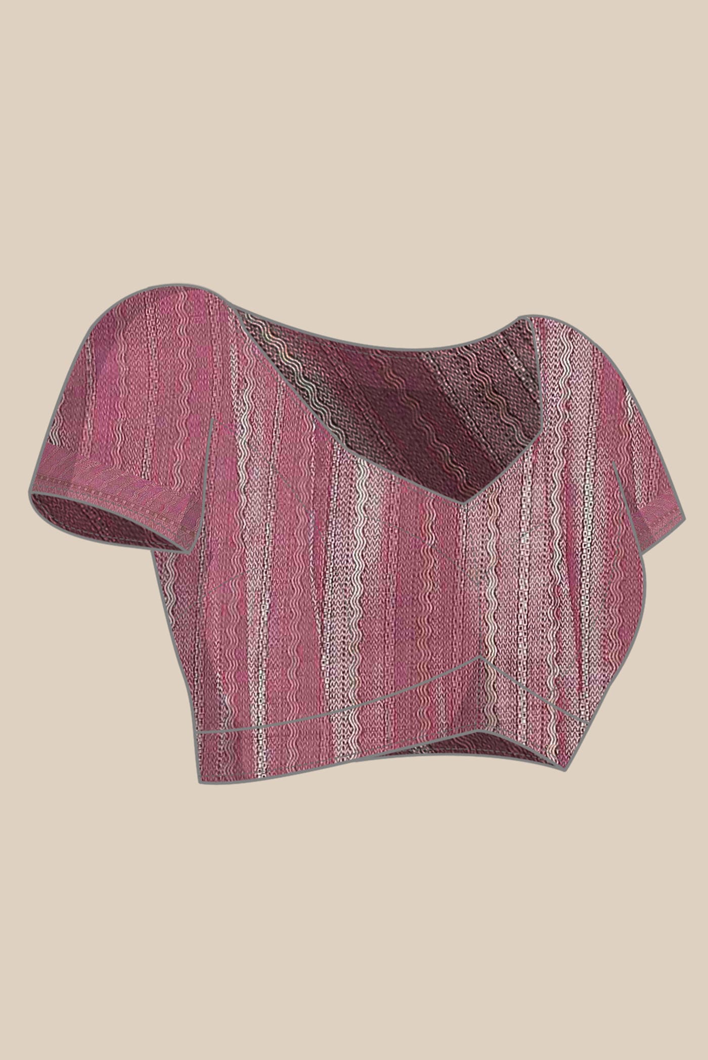 Magenta Banarasi Raw Silk Saree