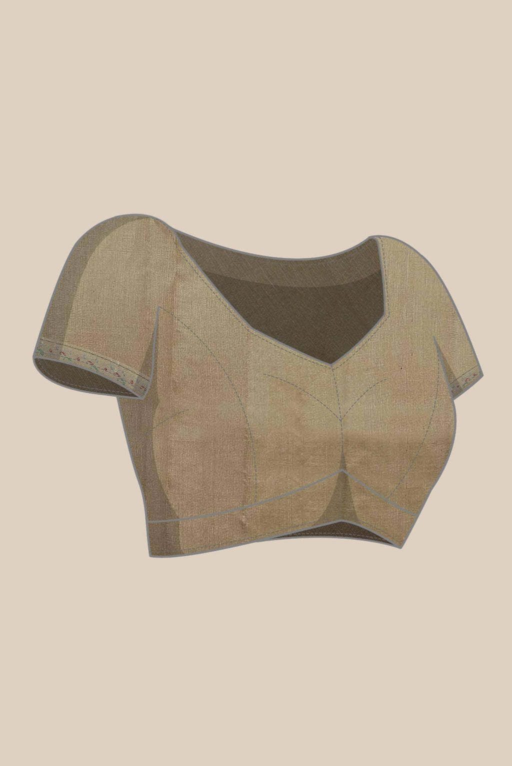 Brown Banarasi Raw Silk Saree