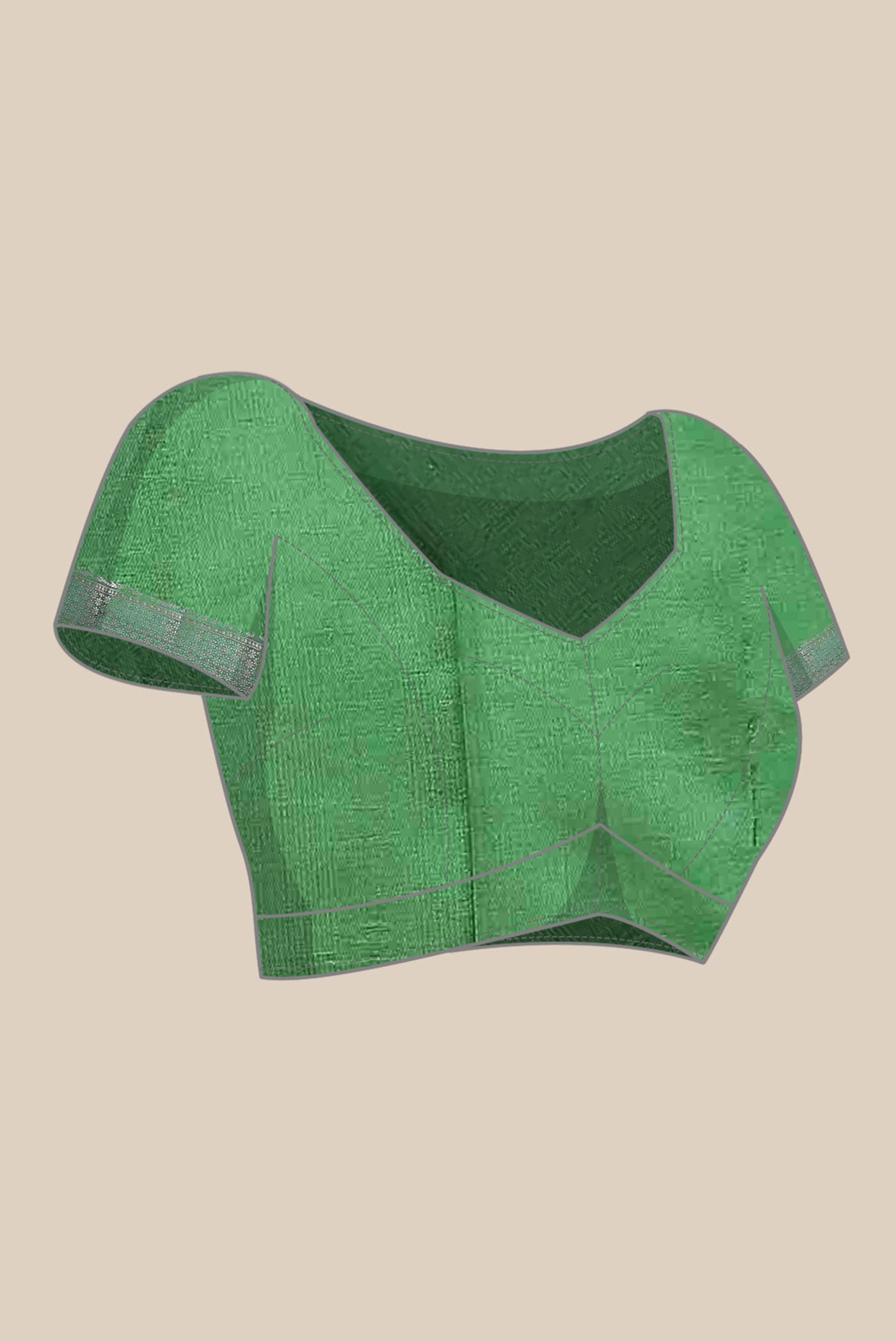 Green Banarasi Raw Silk Saree