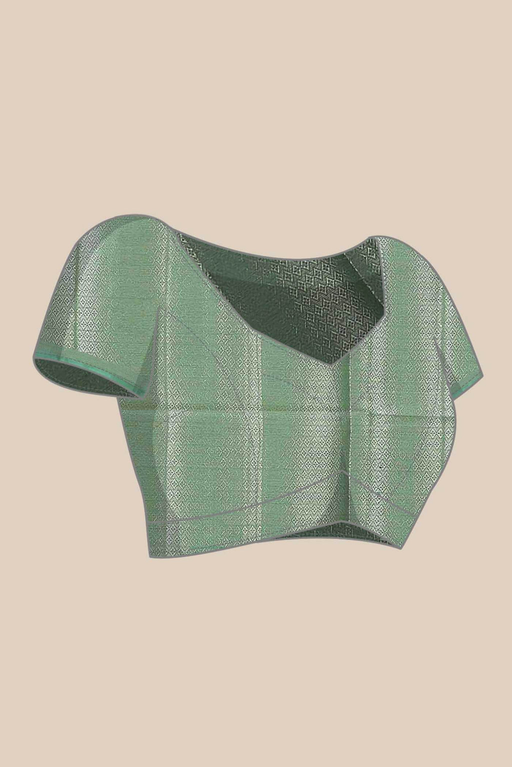 Green Banarasi Tussar Silk Saree