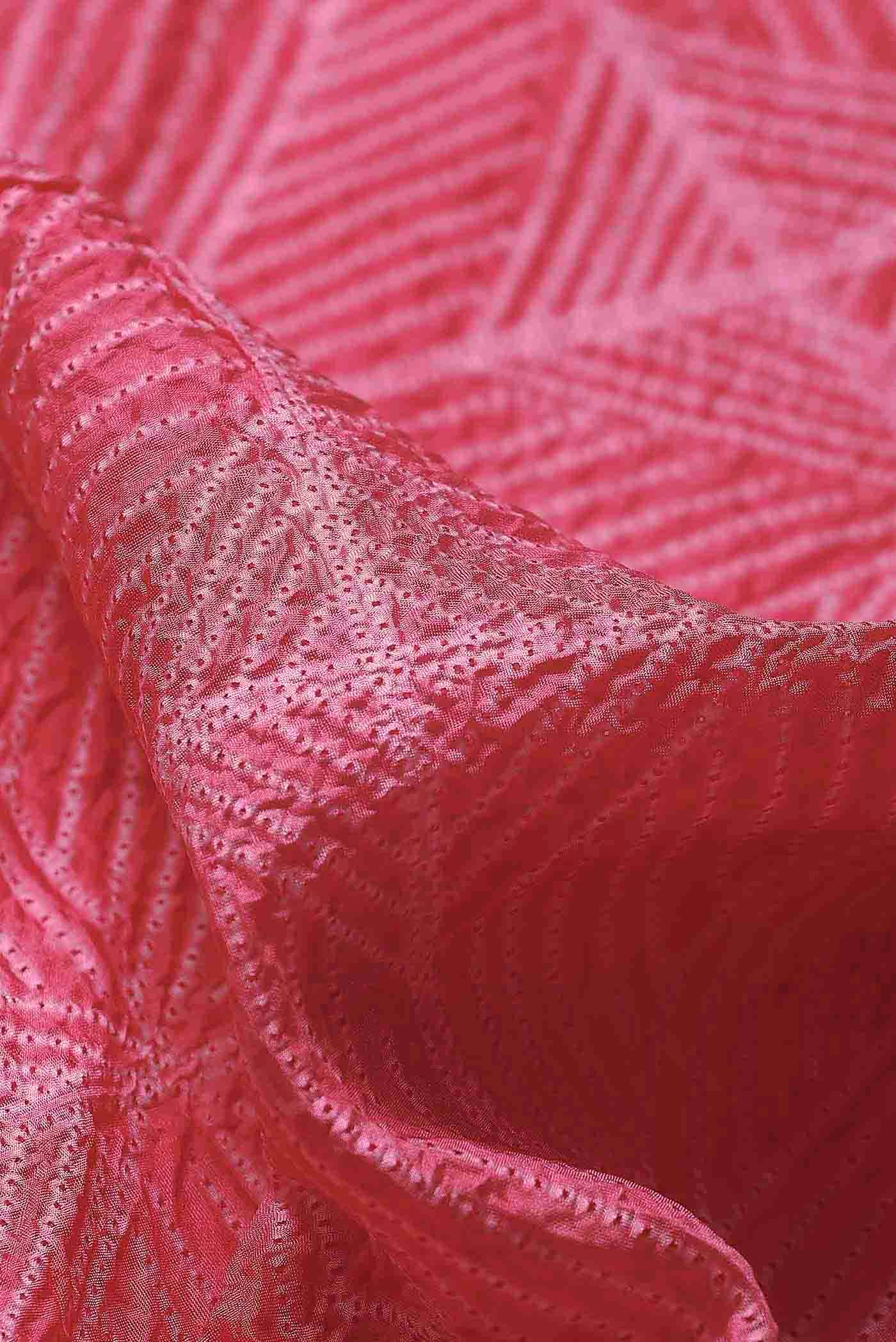 Pink Tussar Silk Saree