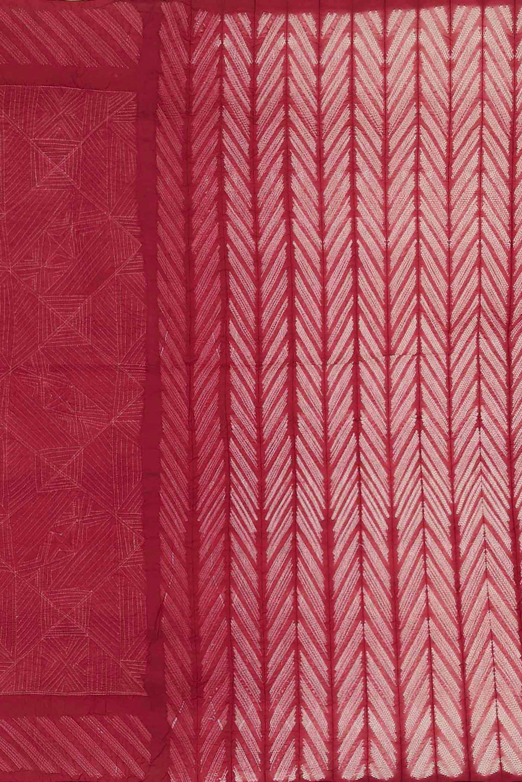Pink Tussar Silk Saree