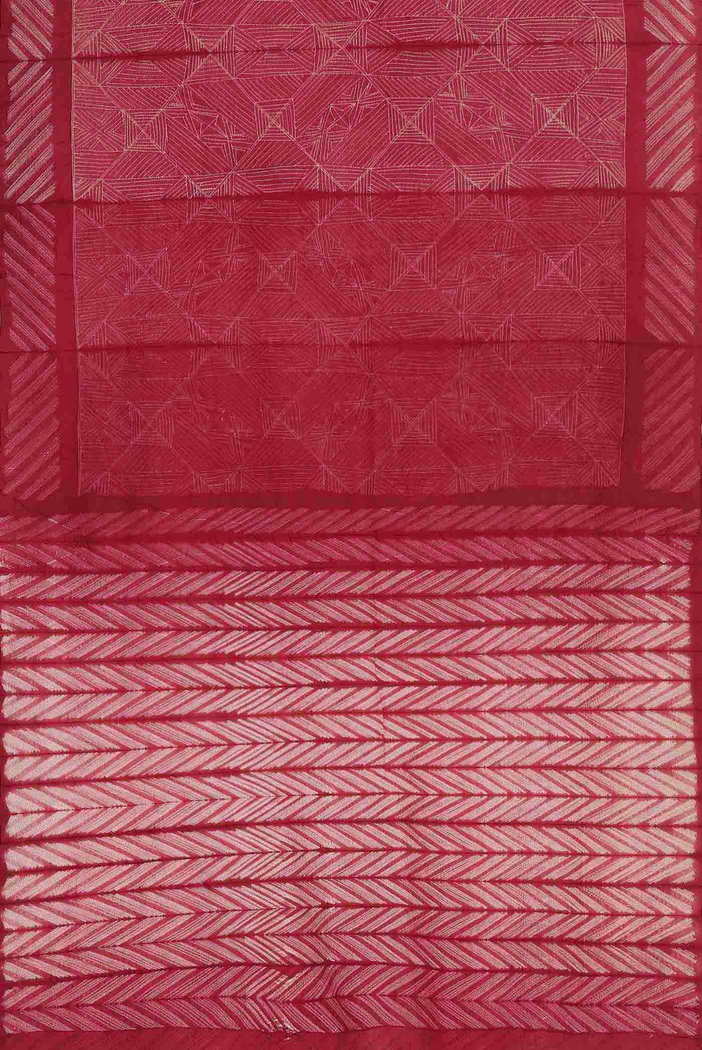 Pink Tussar Silk Saree