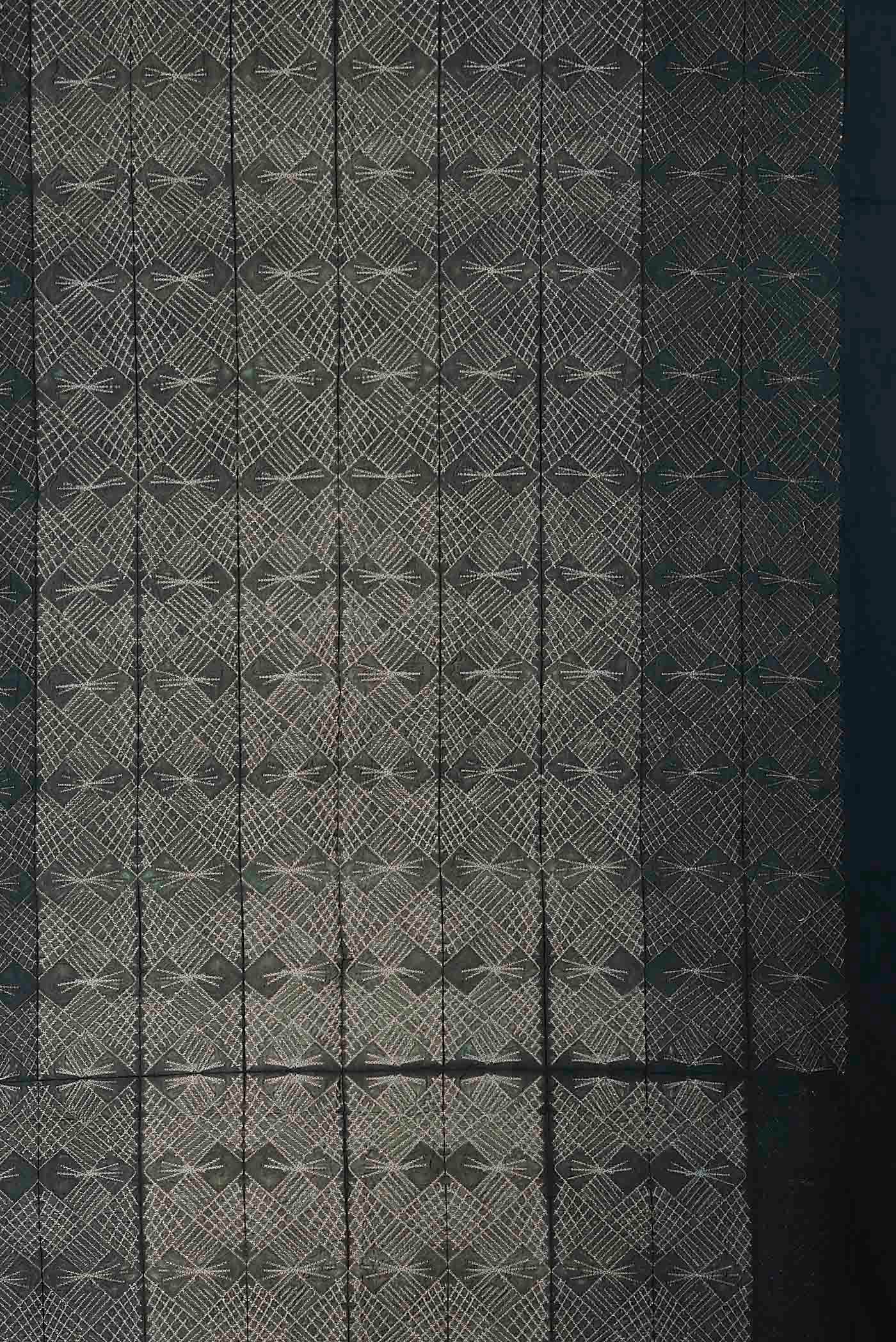 Grey Bhagalpuri Tussar Silk Saree