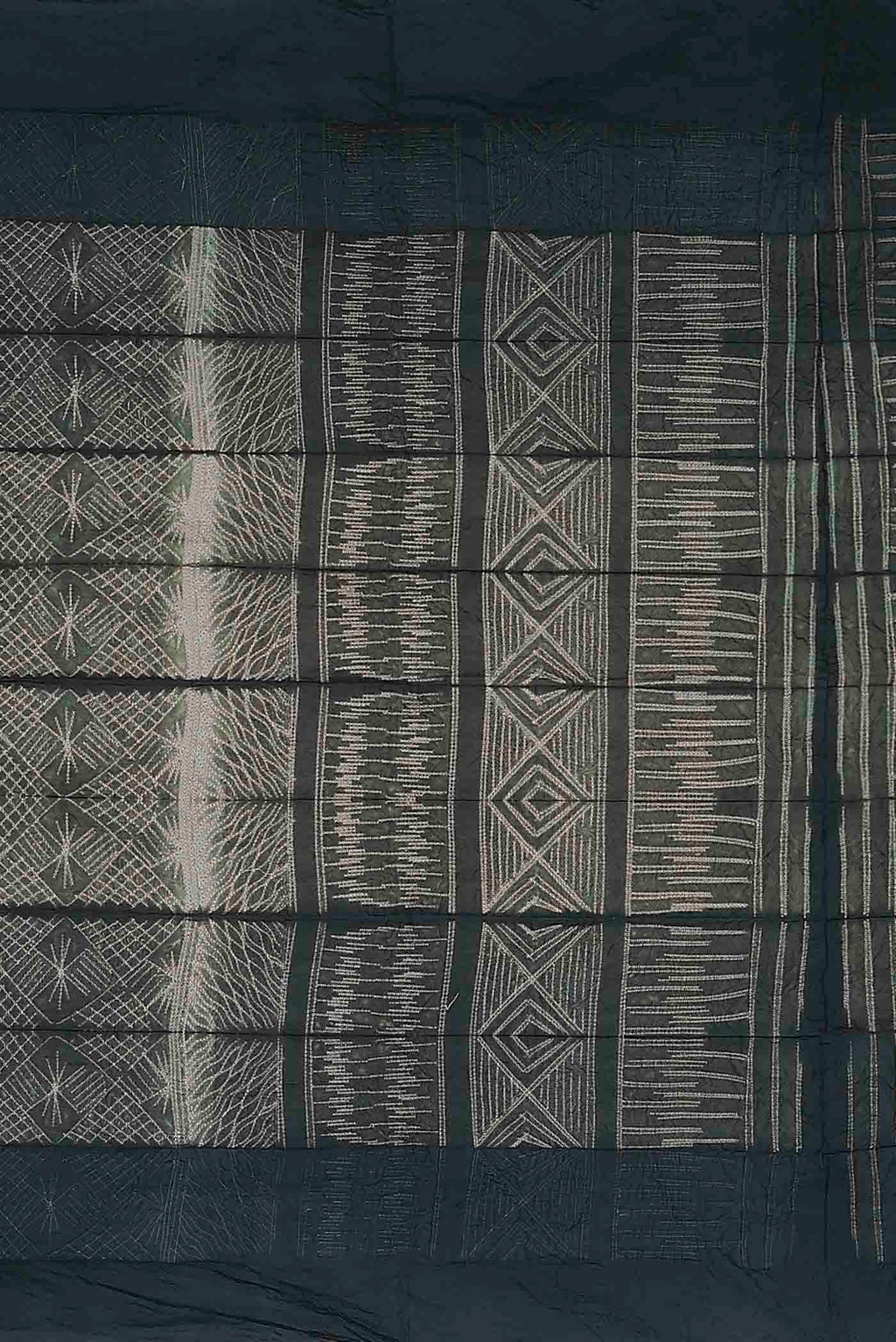 Grey Bhagalpuri Tussar Silk Saree