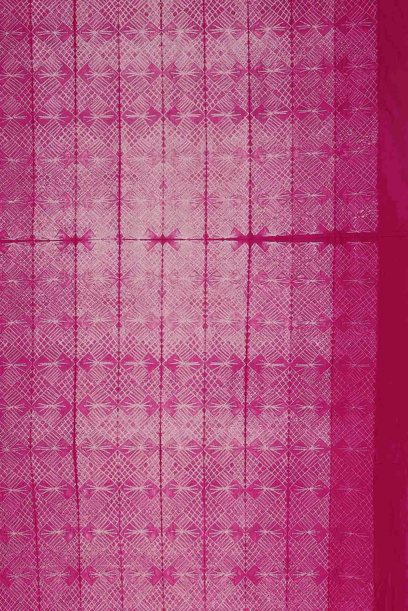 Pink Bhagalpuri Tussar Silk Saree