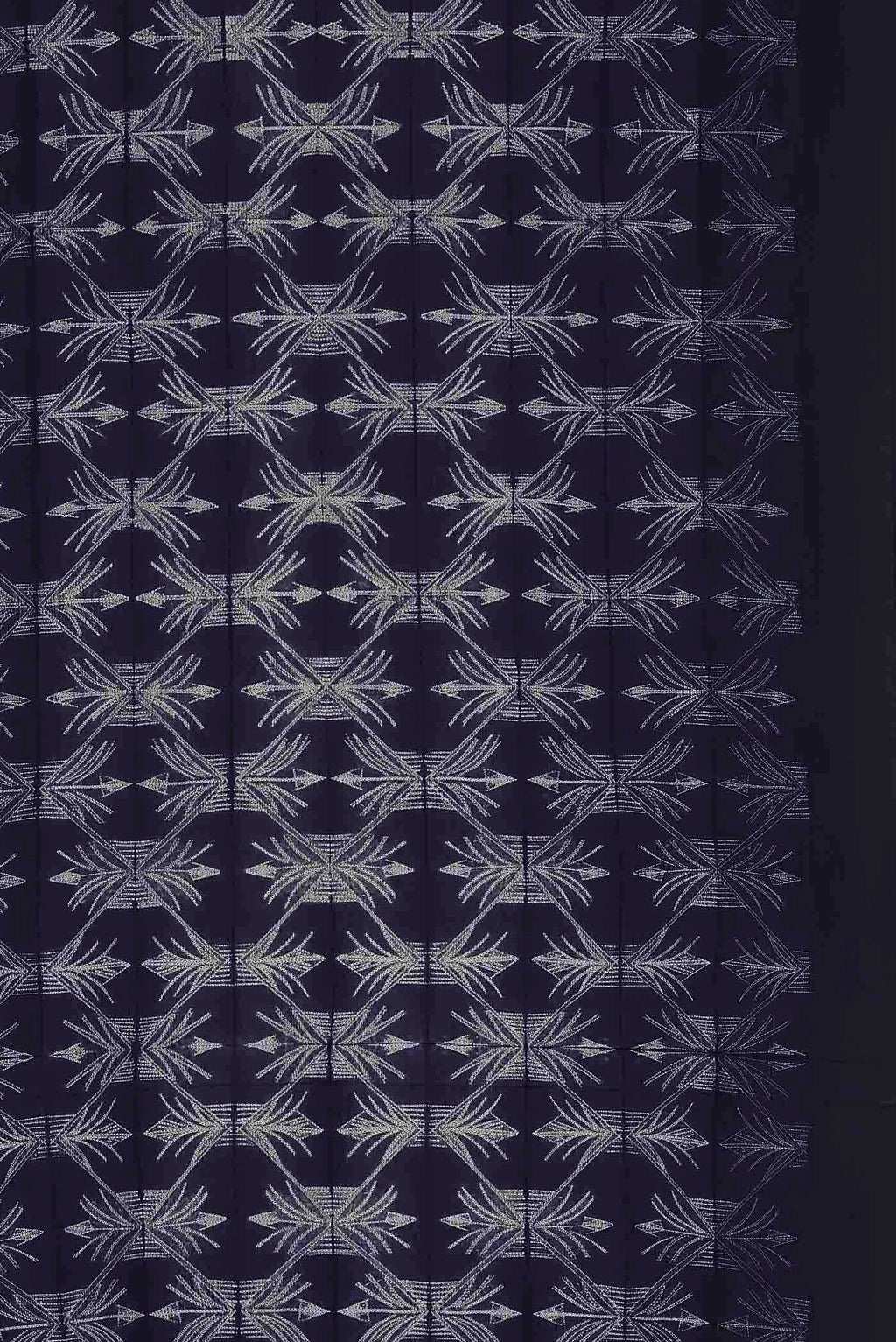 Navy Blue Bhagalpuri Tussar Silk Saree