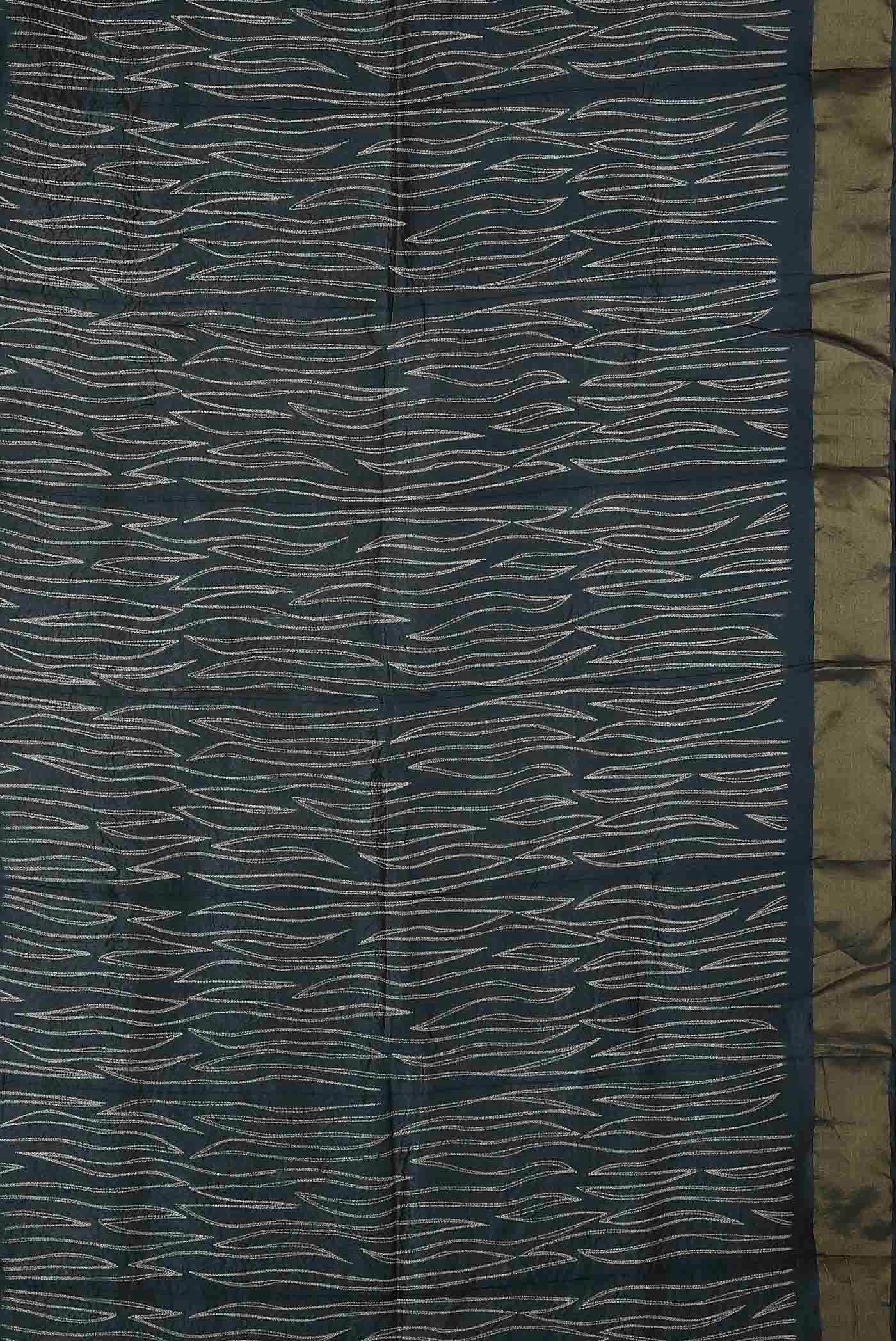 Blue Chanderi Silk Cotton Saree
