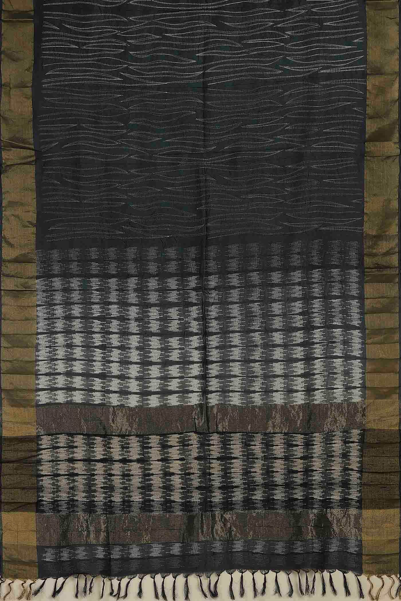 Blue Chanderi Silk Cotton Saree
