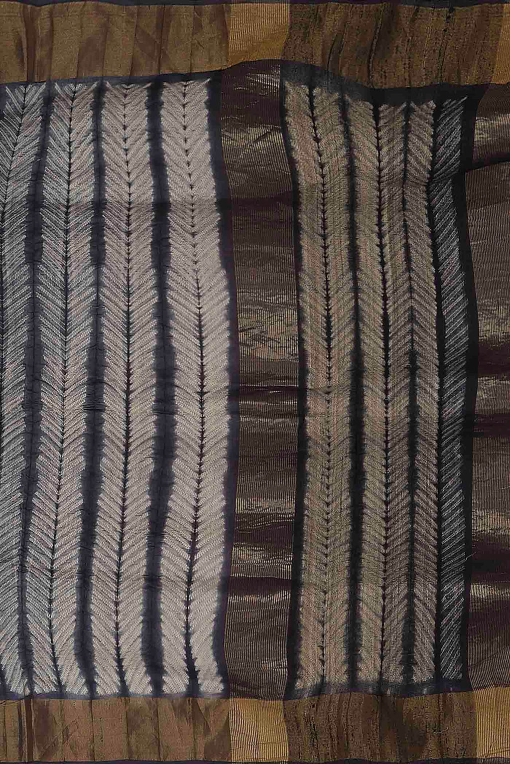Grey Bhagalpuri Tussar Silk Saree