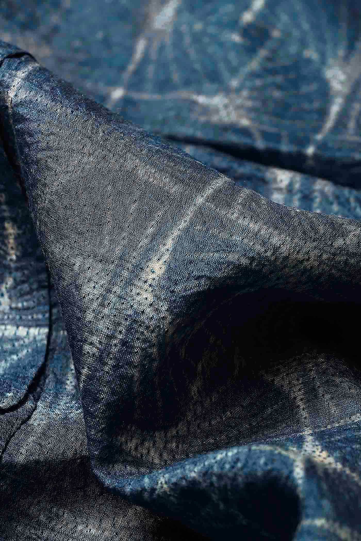 Blue Chanderi Silk Cotton Saree
