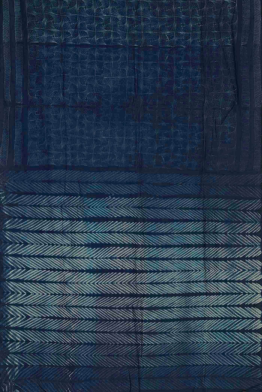 Blue Chanderi Silk Cotton Saree