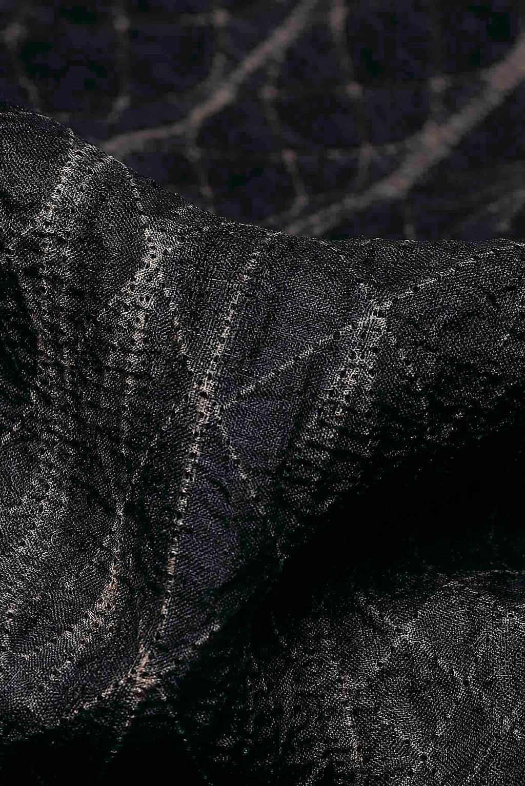 Black Tussar Silk Saree