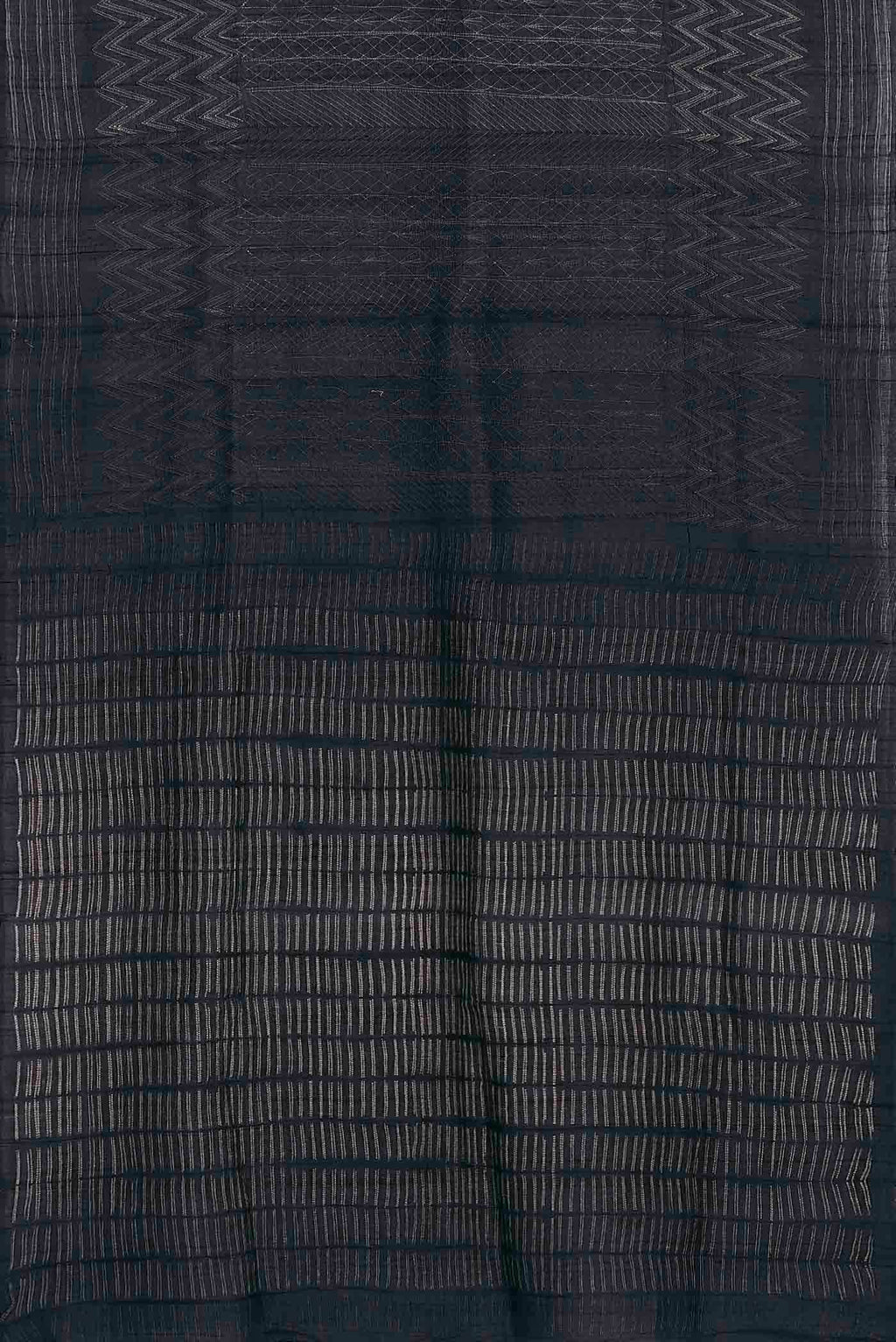 Black Tussar Silk Saree