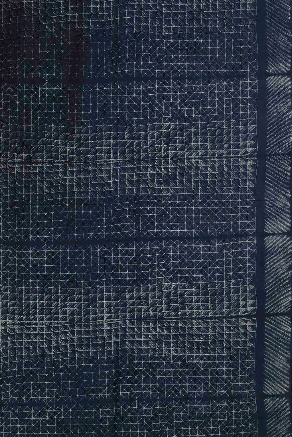Blue Chanderi Silk Cotton Saree