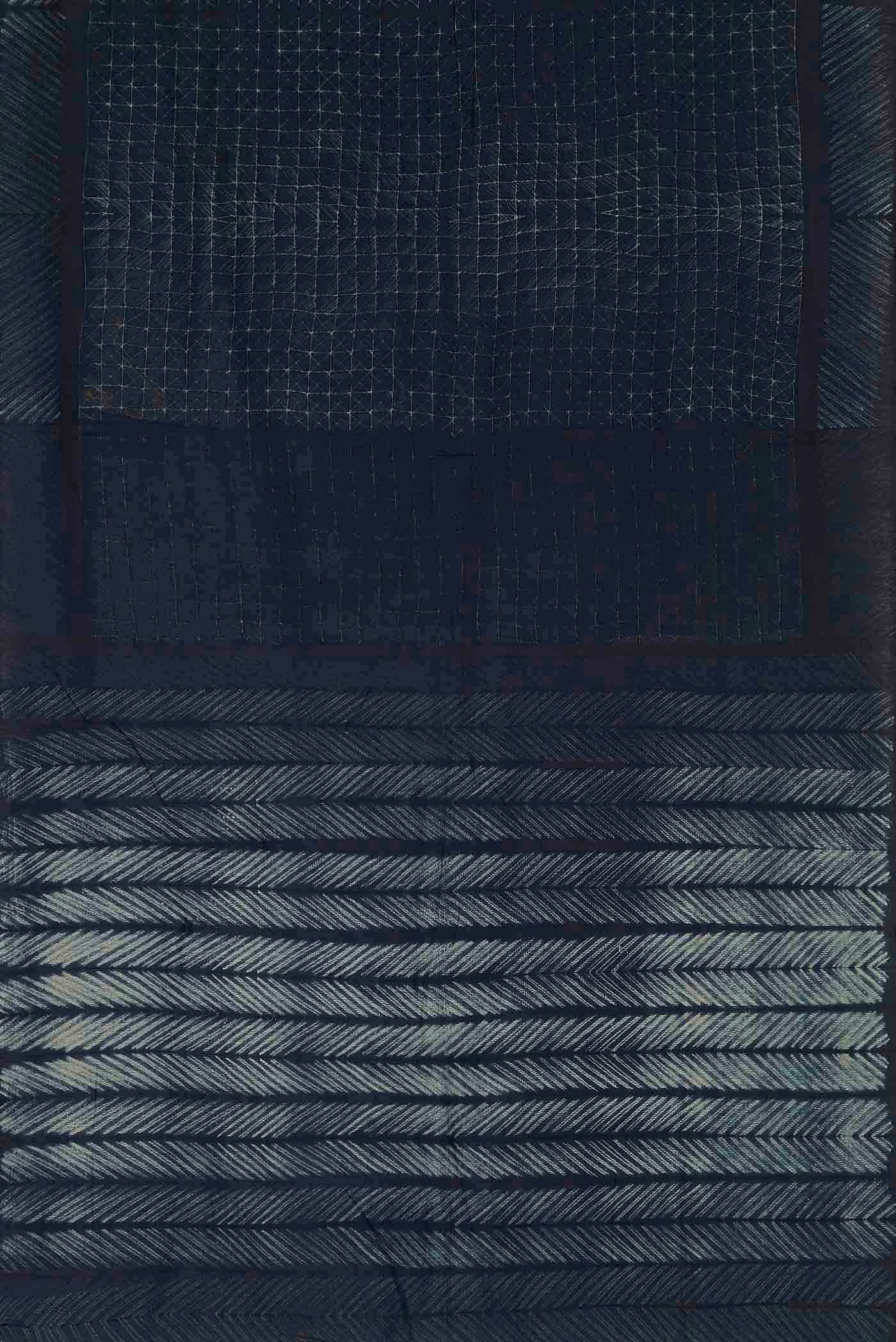 Blue Chanderi Silk Cotton Saree