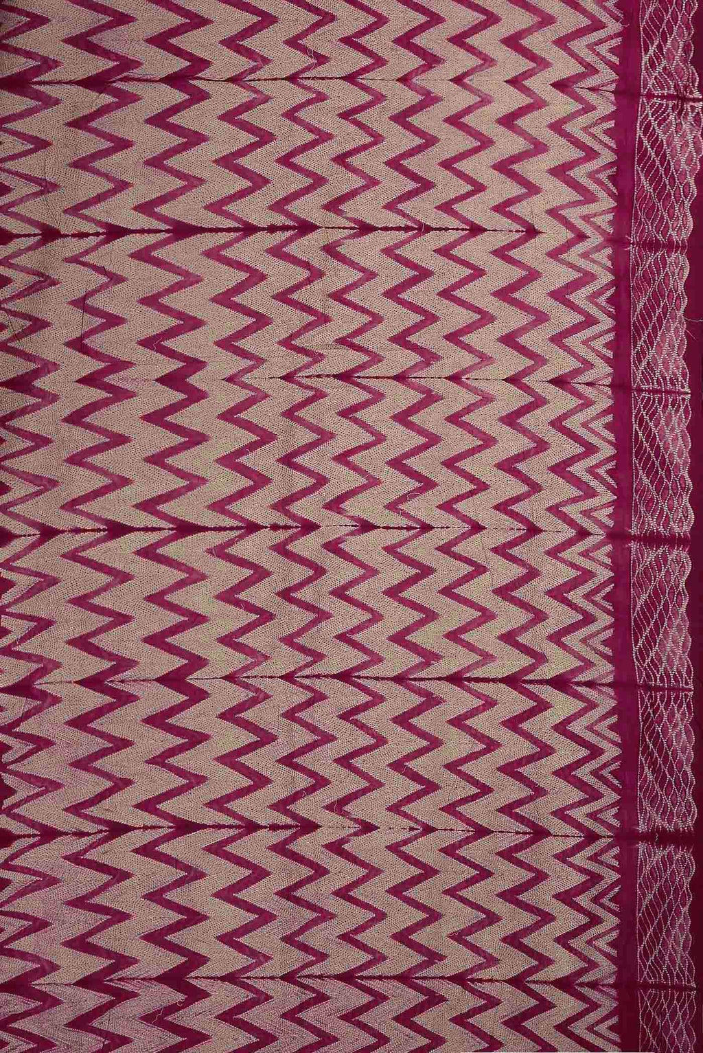 Magenta Chanderi Silk Cotton Saree