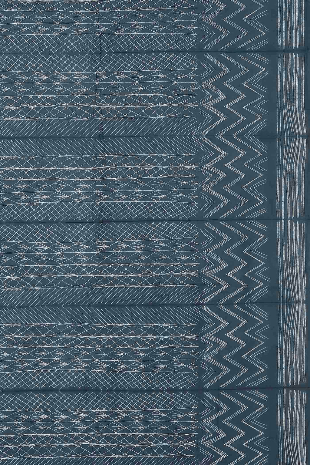 Blue Chanderi Silk Cotton Saree