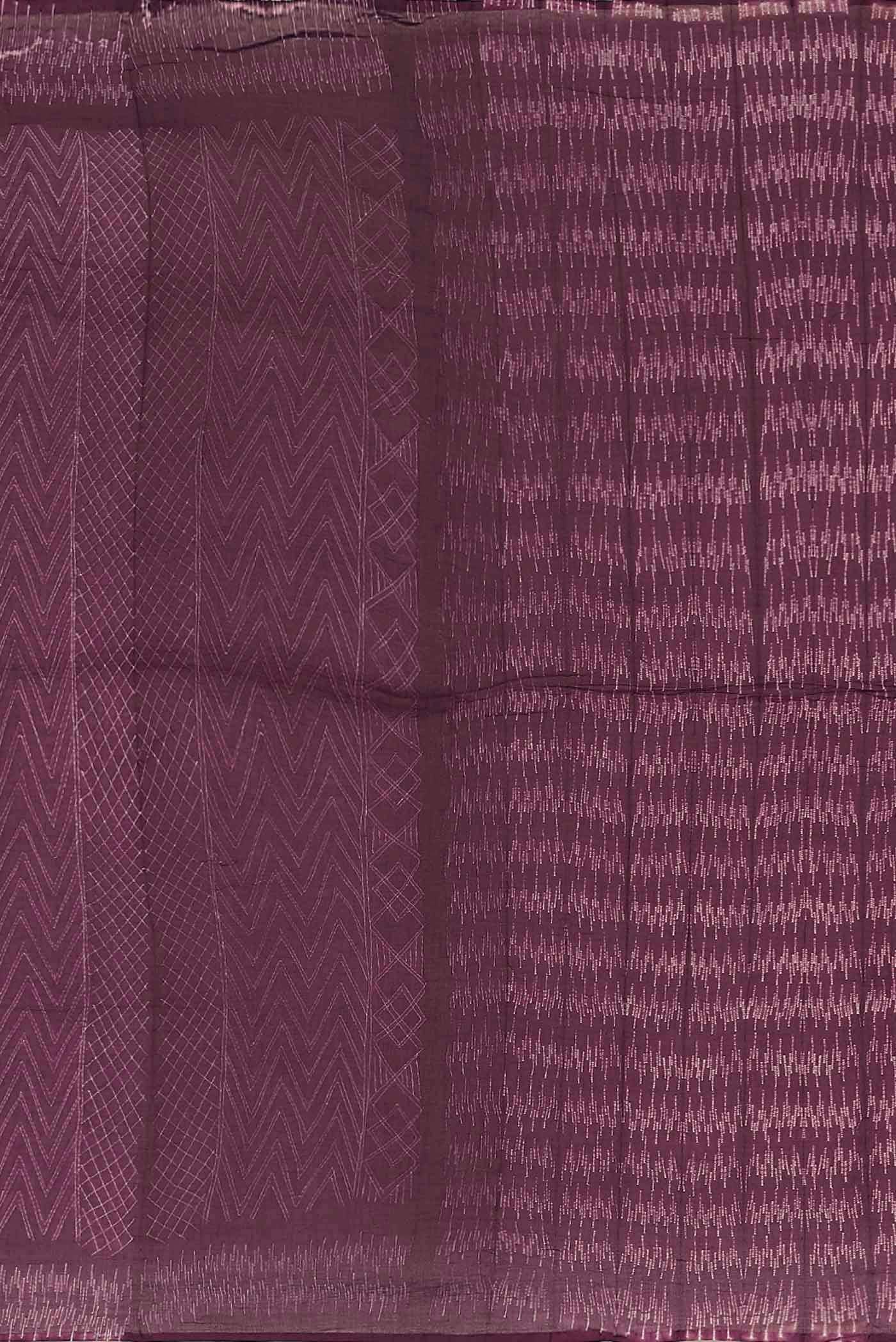 Purple Chanderi Silk Cotton Saree