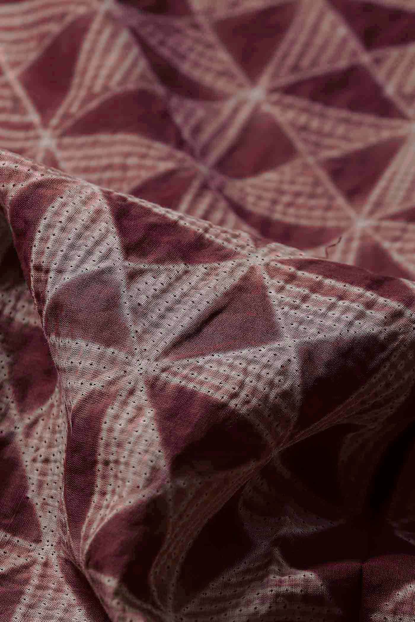 Brown Chanderi Silk Cotton Saree