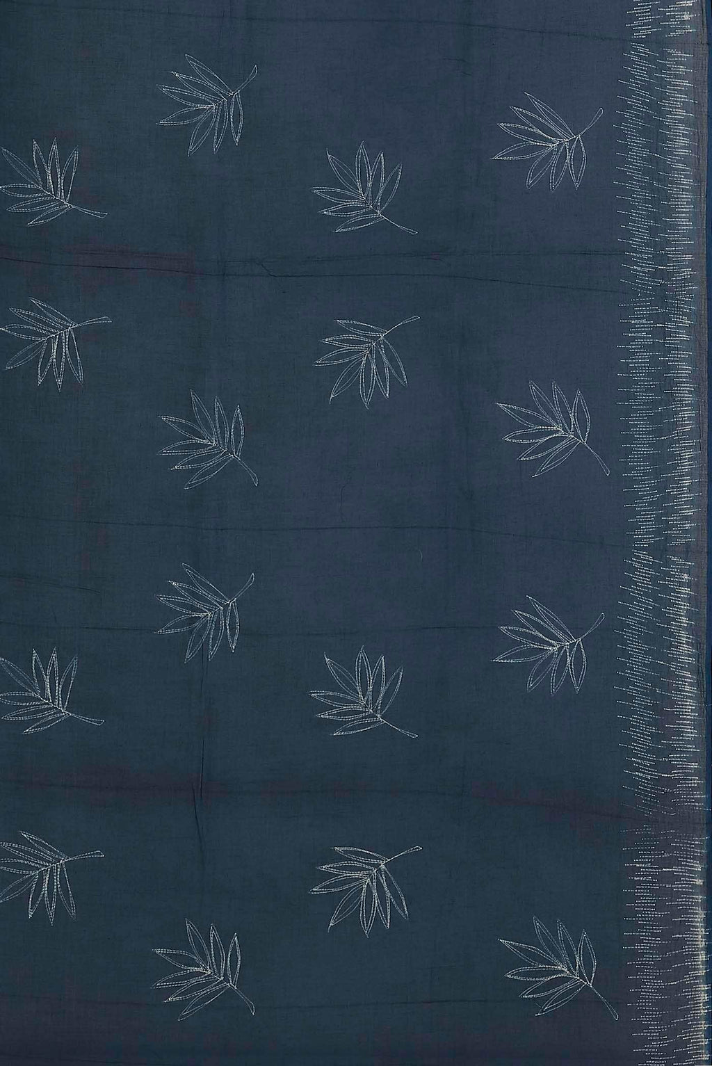 Blue Chanderi Silk Cotton Saree