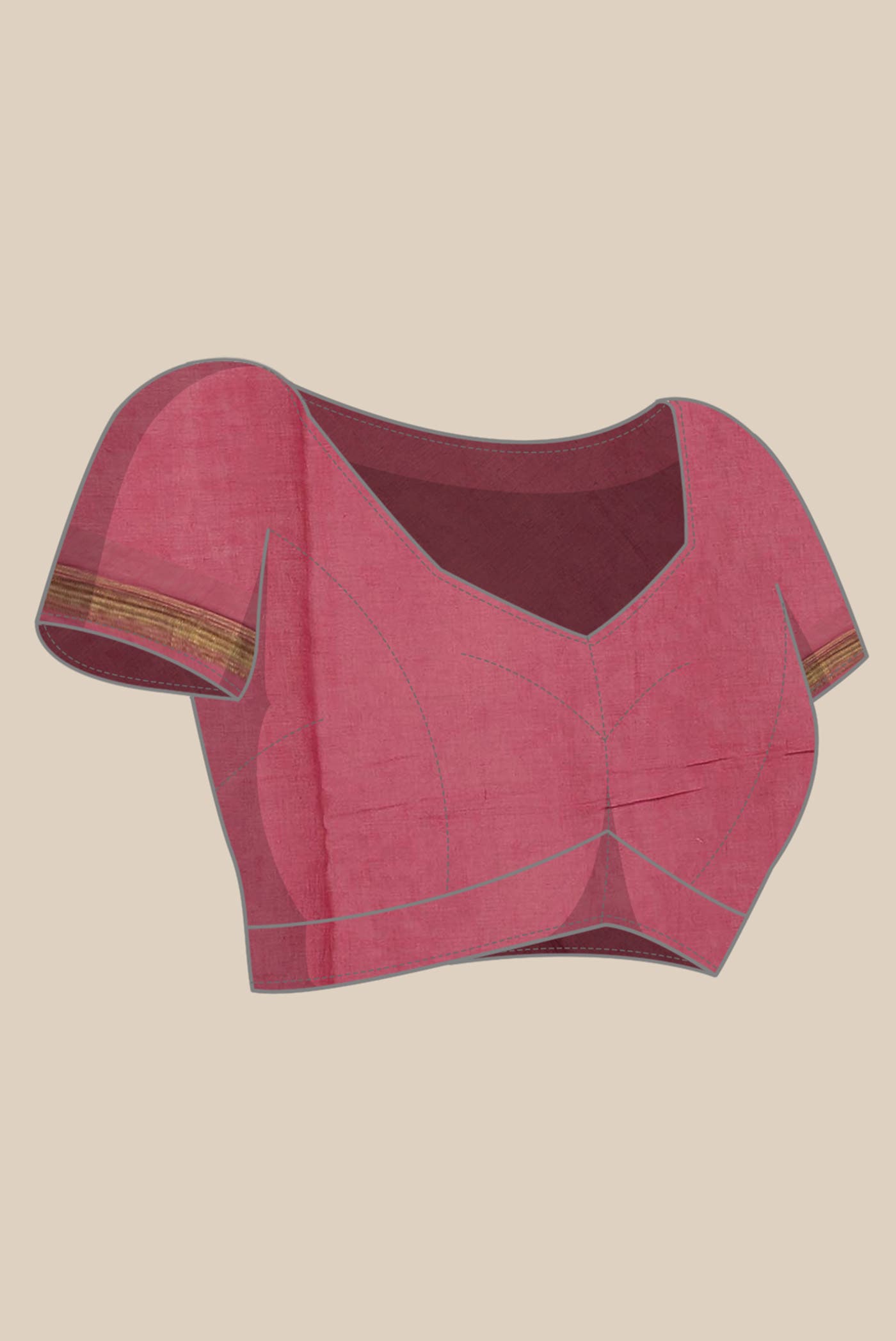 Pink Chanderi Silk Cotton Saree