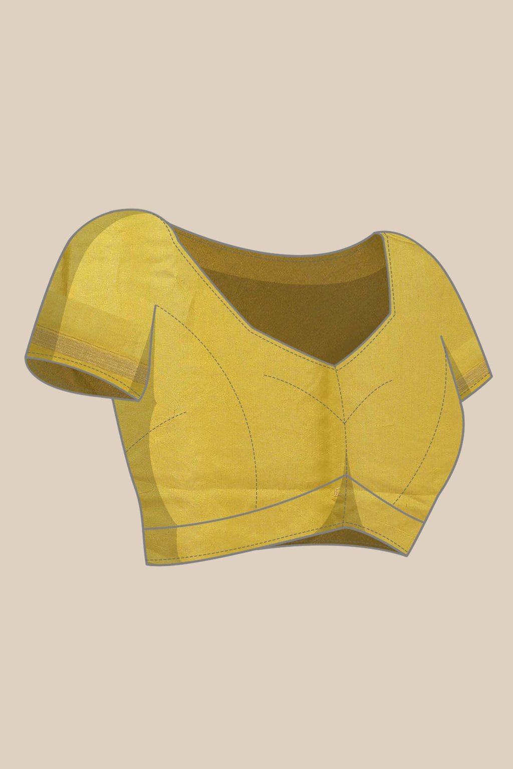 Yellow Chanderi Silk Cotton Saree